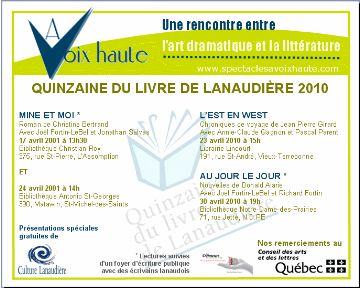 La Quinzaine du Livre de Lanaudière